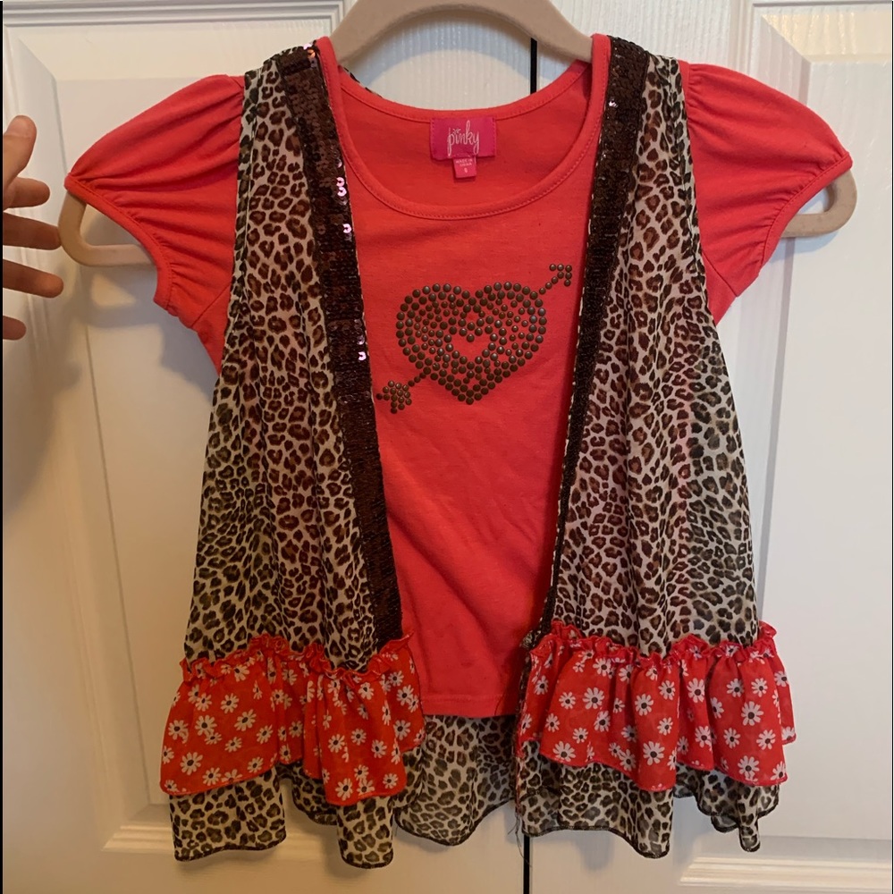 Girls Shirt - Cheetah/Leopard Print